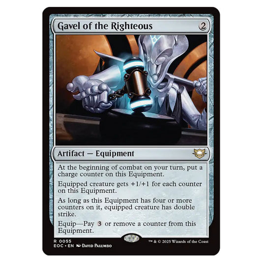Gavel of the Righteous 0055 card from the Magic The Gathering set Edge of Eternities - Commander