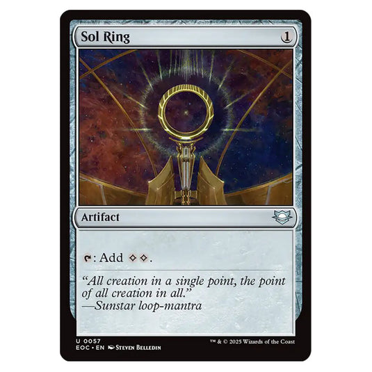 Sol Ring 0057 card from the Magic The Gathering set Edge of Eternities - Commander