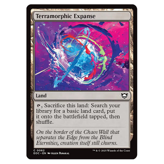 Terramorphic Expanse 0062 card from the Magic The Gathering set Edge of Eternities - Commander