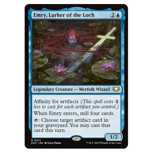 Emry, Lurker of the Loch 0071 card from the Magic The Gathering set Edge of Eternities - Commander