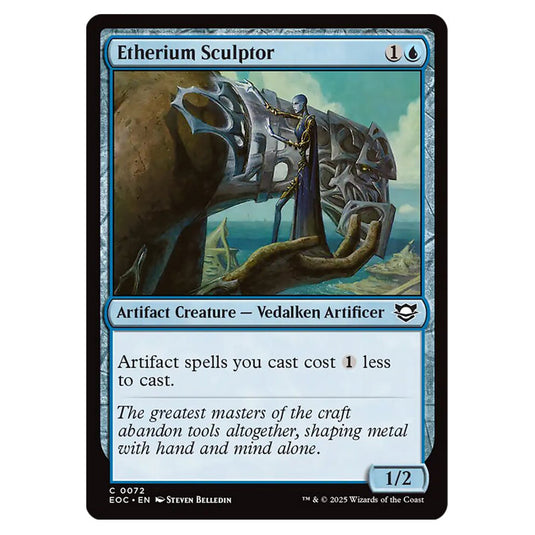 Etherium Sculptor 0072 card from the Magic The Gathering set Edge of Eternities - Commander