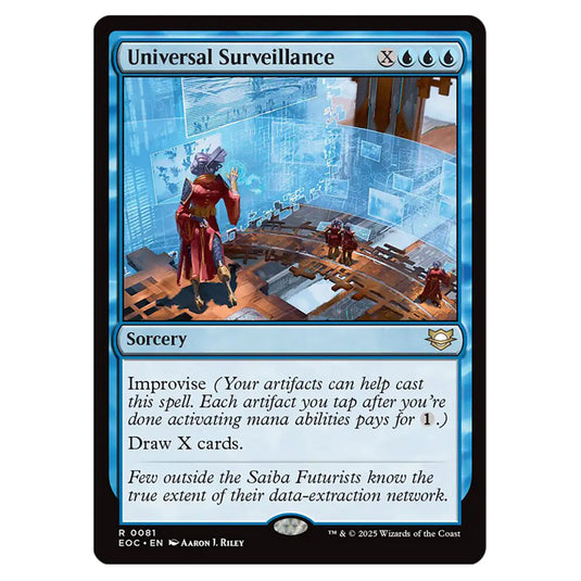Universal Surveillance 0081 card from the Magic The Gathering set Edge of Eternities - Commander