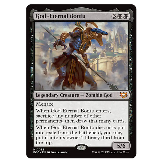God-Eternal Bontu 0083 card from the Magic The Gathering set Edge of Eternities - Commander