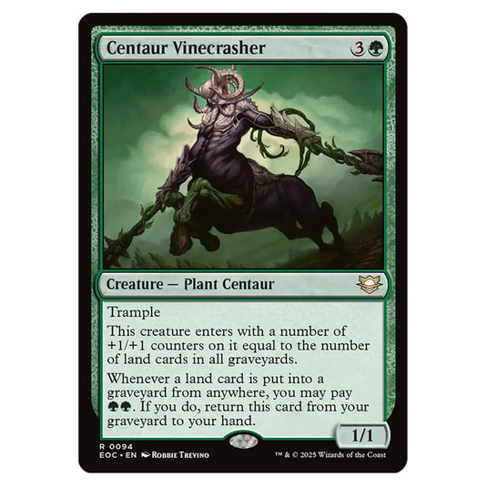 Centaur Vinecrasher 0094 card from the Magic The Gathering set Edge of Eternities - Commander