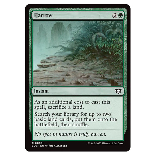 Harrow 0098 card from the Magic The Gathering set Edge of Eternities - Commander