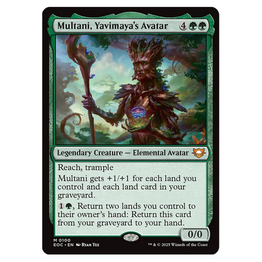 Multani, Yavimaya's Avatar 0100 card from the Magic The Gathering set Edge of Eternities - Commander