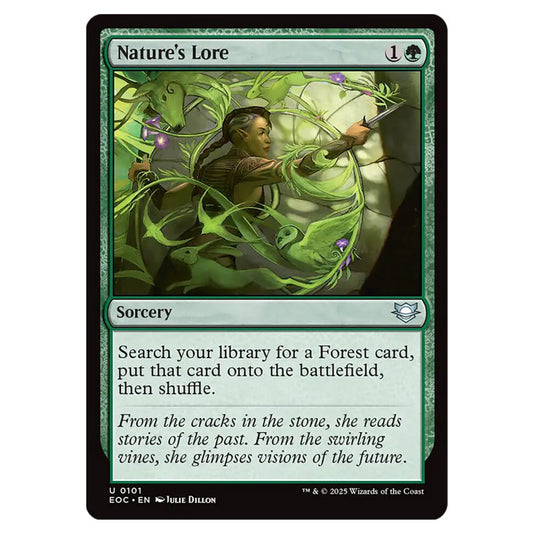 Nature's Lore 0101 card from the Magic The Gathering set Edge of Eternities - Commander