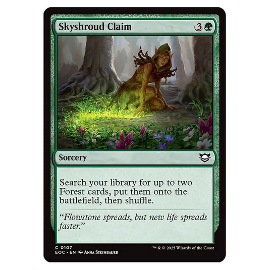 Skyshroud Claim 0107 card from the Magic The Gathering set Edge of Eternities - Commander