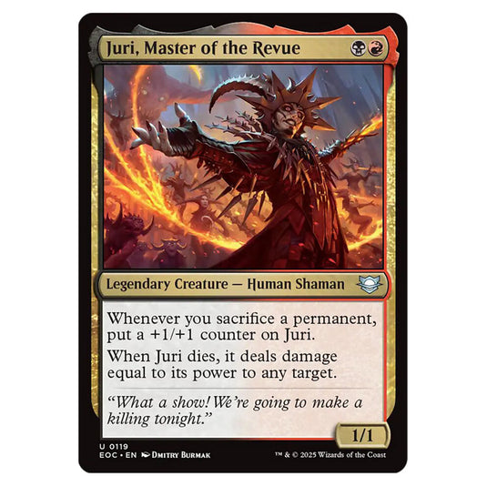 Juri, Master of the Revue 0119 card from the Magic The Gathering set Edge of Eternities - Commander