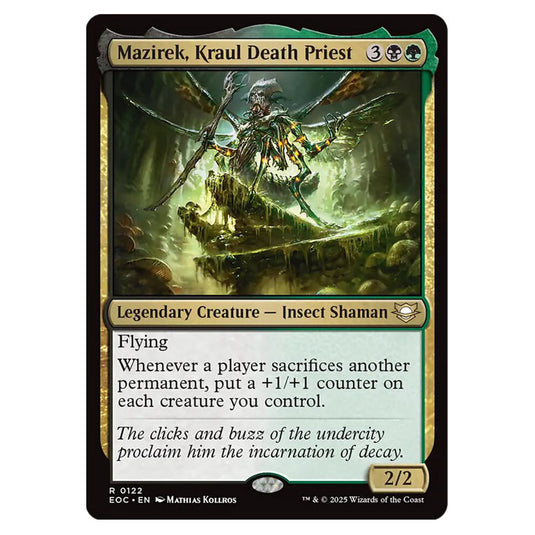 Mazirek, Kraul Death Priest 0122 card from the Magic The Gathering set Edge of Eternities - Commander