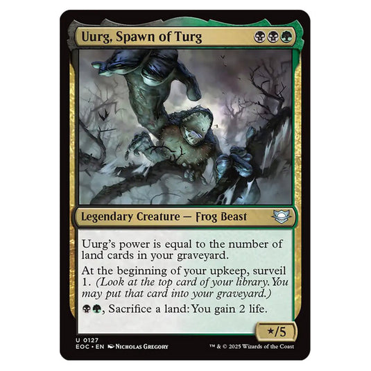 Uurg, Spawn of Turg 0127 card from the Magic The Gathering set Edge of Eternities - Commander