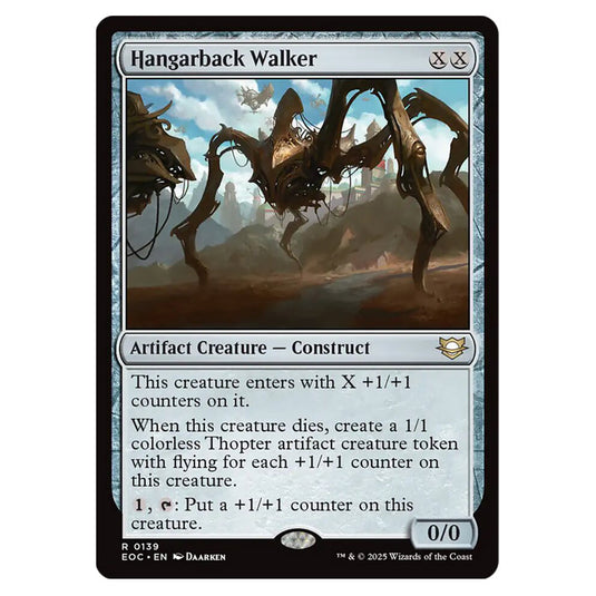 Hangarback Walker 0139 card from the Magic The Gathering set Edge of Eternities - Commander