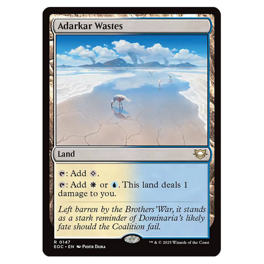 Adarkar Wastes 0147 card from the Magic The Gathering set Edge of Eternities - Commander