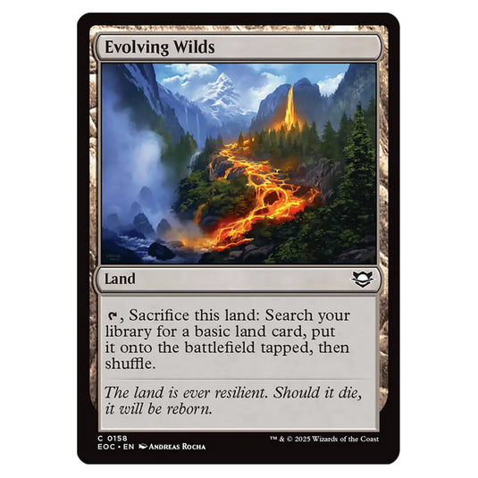 Evolving Wilds 0158 card from the Magic The Gathering set Edge of Eternities - Commander