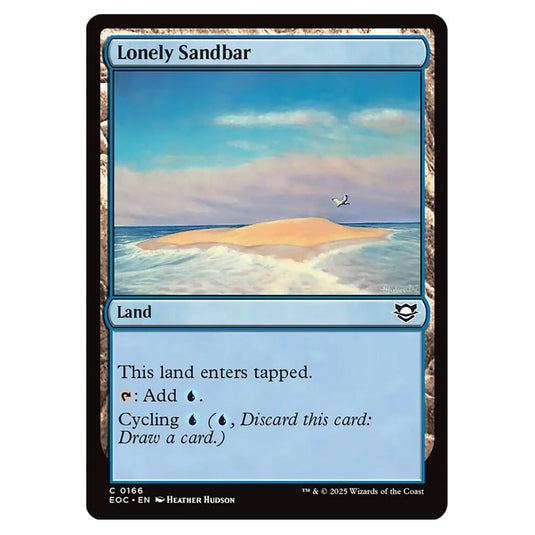 Lonely Sandbar 0166 card from the Magic The Gathering set Edge of Eternities - Commander