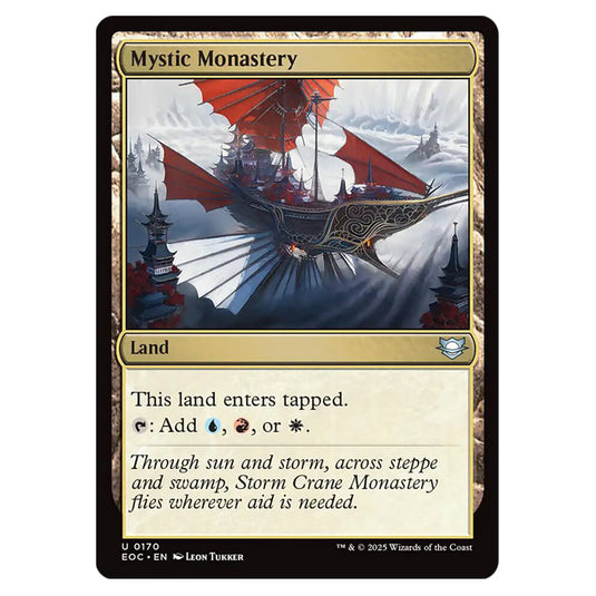 Mystic Monastery 0170 card from the Magic The Gathering set Edge of Eternities - Commander