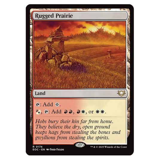 Rugged Prairie 0174 card from the Magic The Gathering set Edge of Eternities - Commander