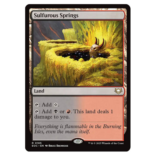 Sulfurous Springs 0185 card from the Magic The Gathering set Edge of Eternities - Commander
