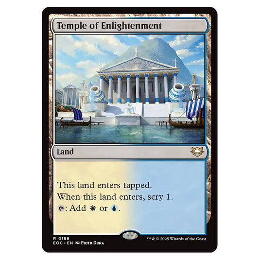 Temple of Enlightenment 0186 card from the Magic The Gathering set Edge of Eternities - Commander
