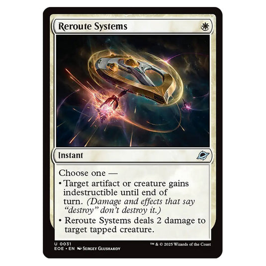 Reroute Systems 0031 card from the Magic The Gathering set Edge of Eternities