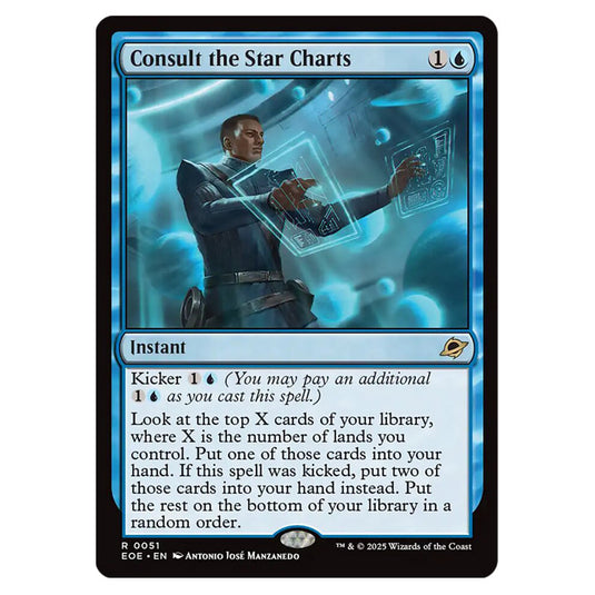 Consult the Star Charts 0051 card from the Magic The Gathering set Edge of Eternities