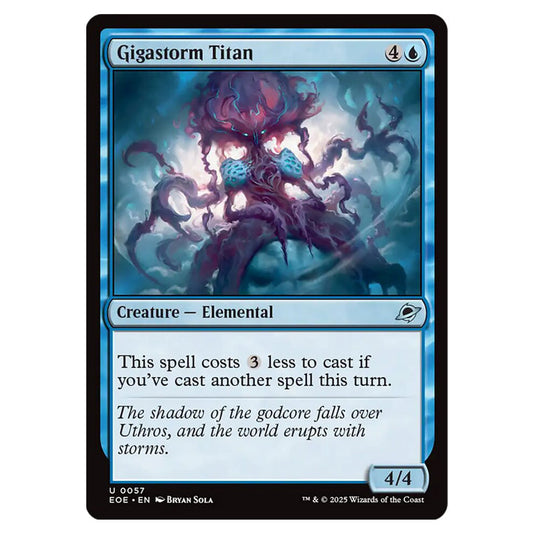 Gigastorm Titan 0057 card from the Magic The Gathering set Edge of Eternities