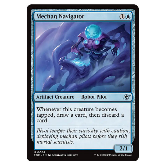 Mechan Navigator 0064 card from the Magic The Gathering set Edge of Eternities
