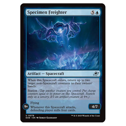 Specimen Freighter 0076 card from the Magic The Gathering set Edge of Eternities