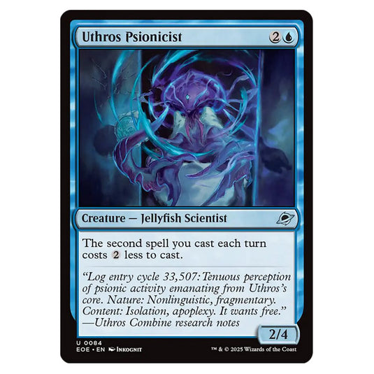 Uthros Psionicist 0084 card from the Magic The Gathering set Edge of Eternities