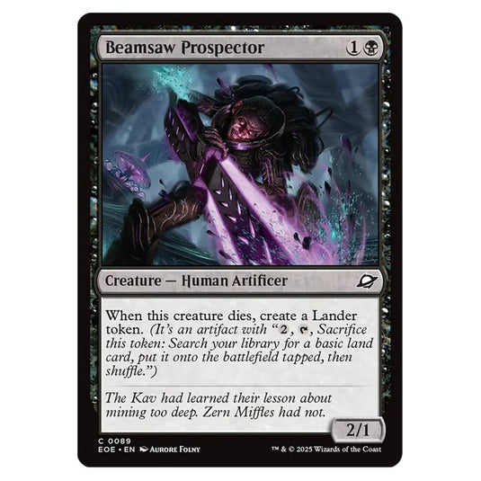 Beamsaw Prospector 0089 card from the Magic The Gathering set Edge of Eternities