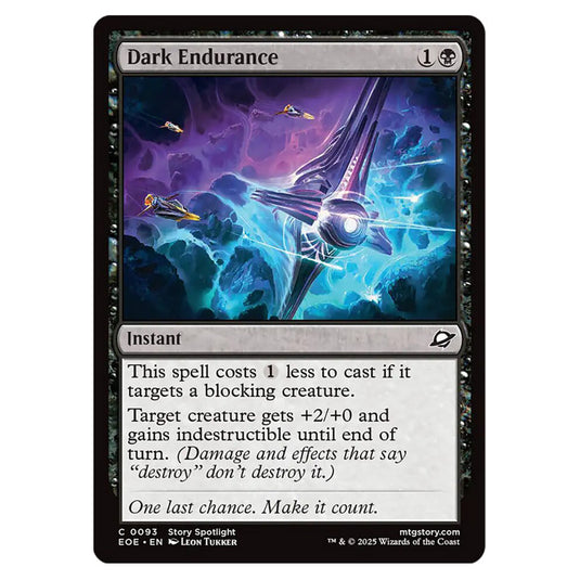 Dark Endurance 0093 card from the Magic The Gathering set Edge of Eternities