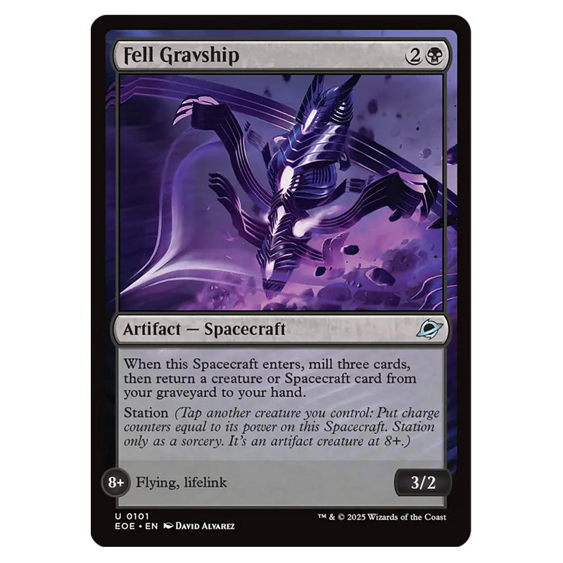 mtg all spacecraft cards Magic The Gathering - Edge of Eternities - Fell Gravship