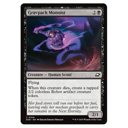 Gravpack Monoist 0104 card from the Magic The Gathering set Edge of Eternities