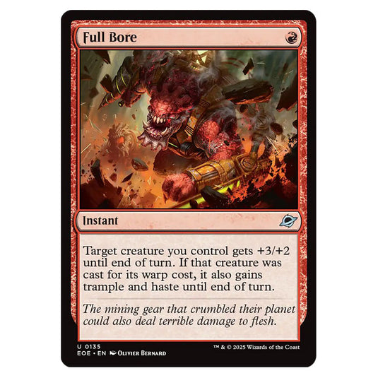 Full Bore 0135 card from the Magic The Gathering set Edge of Eternities