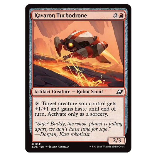 Kavaron Turbodrone 0141 card from the Magic The Gathering set Edge of Eternities