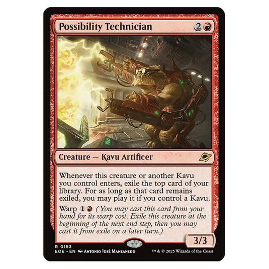Possibility Technician 0153 card from the Magic The Gathering set Edge of Eternities