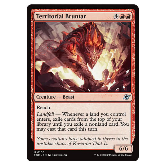Territorial Bruntar 0165 card from the Magic The Gathering set Edge of Eternities