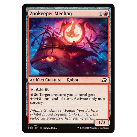 Zookeeper Mechan 0170 card from the Magic The Gathering set Edge of Eternities