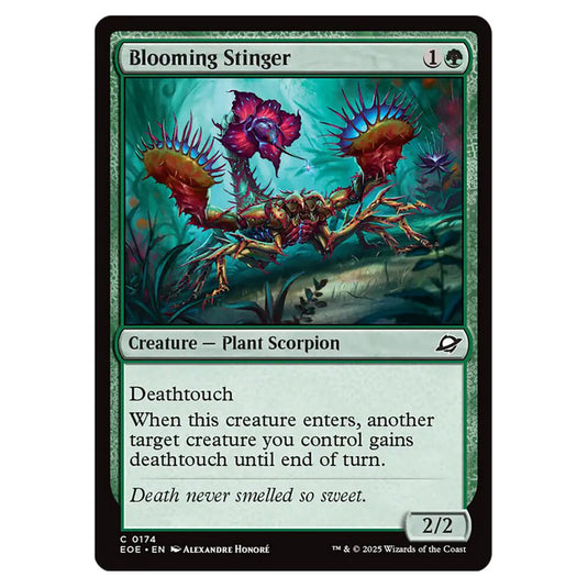 Blooming Stinger 0174 card from the Magic The Gathering set Edge of Eternities