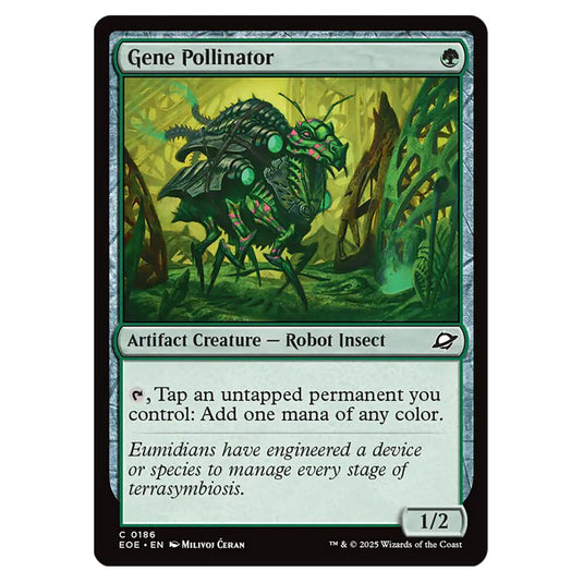 Gene Pollinator 0186 card from the Magic The Gathering set Edge of Eternities