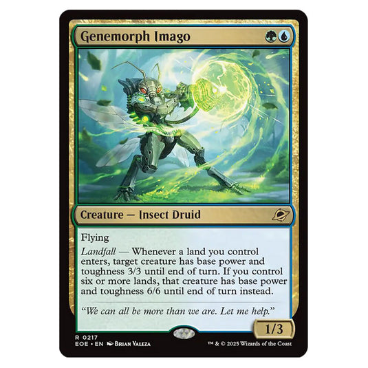 Genemorph Imago 0217 card from the Magic The Gathering set Edge of Eternities