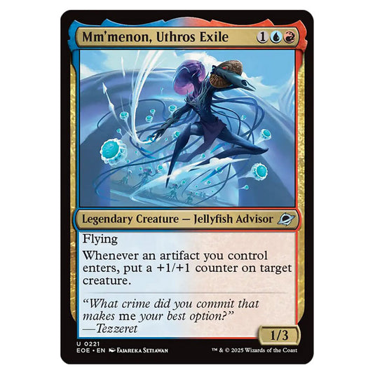 Mm'menon, Uthros Exile 0221 card from the Magic The Gathering set Edge of Eternities
