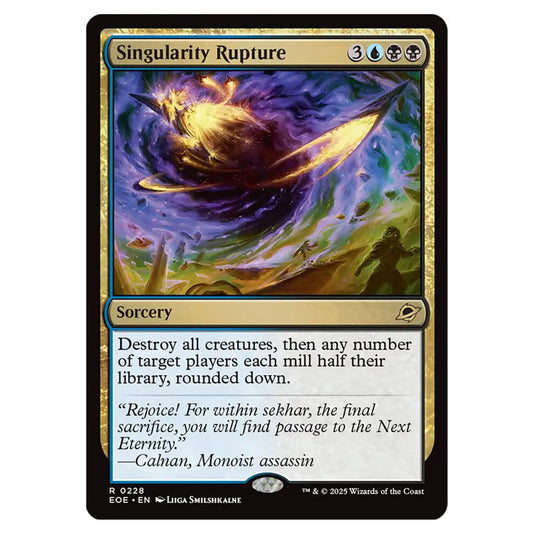 Singularity Rupture 0228 card from the Magic The Gathering set Edge of Eternities