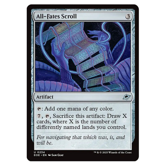 All-Fates Scroll 0234 card from the Magic The Gathering set Edge of Eternities
