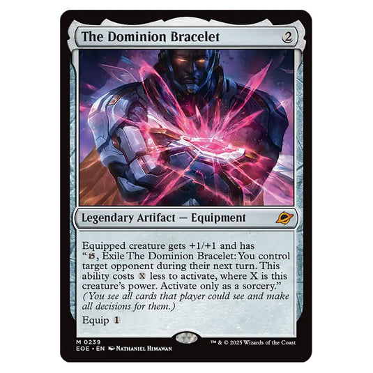 The Dominion Bracelet 0239 card from the Magic The Gathering set Edge of Eternities