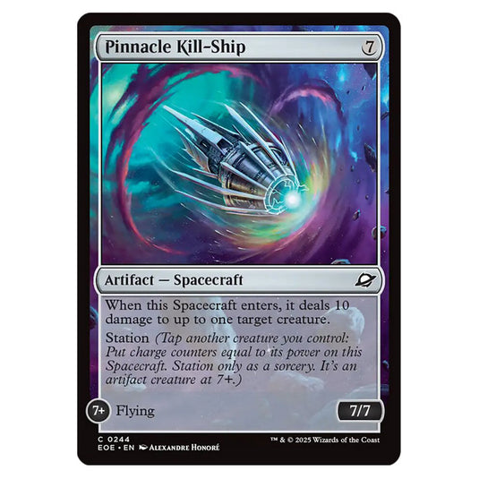 Pinnacle Kill-Ship 0244 card from the Magic The Gathering set Edge of Eternities