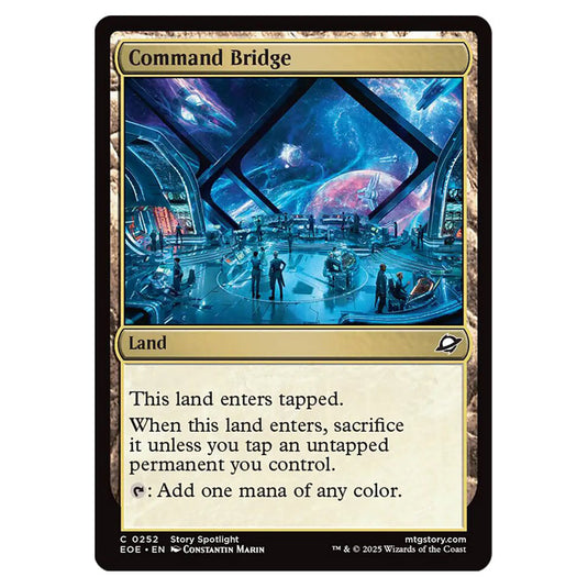 Command Bridge 0252 card from the Magic The Gathering set Edge of Eternities