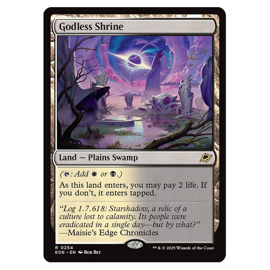 Godless Shrine 0254 card from the Magic The Gathering set Edge of Eternities