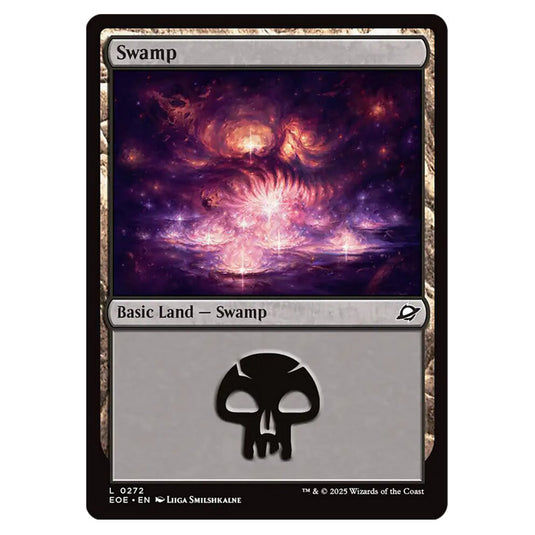 Swamp 0272 card from the Magic The Gathering set Edge of Eternities