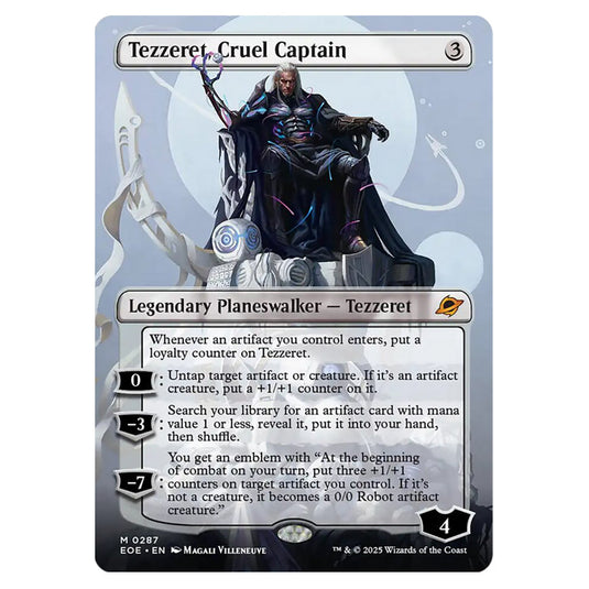 Tezzeret, Cruel Captain 0287 card from the Magic The Gathering set Edge of Eternities